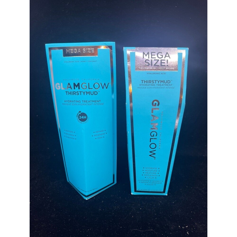 GlamGlow ThirstyMud Hydrating Treatment Factory Sealed In Box 3.5oz Mega Size